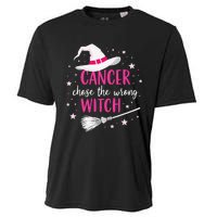 Halloween Breast Cancer Quote Cancer Chose The Wrong Witch Cooling Performance Crew T-Shirt