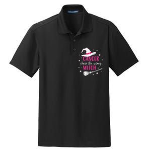 Halloween Breast Cancer Quote Cancer Chose The Wrong Witch Dry Zone Grid Polo