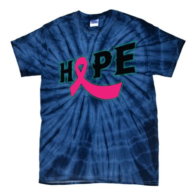 Hope Breast Cancer Awareness Pink Ribbon Tie-Dye T-Shirt