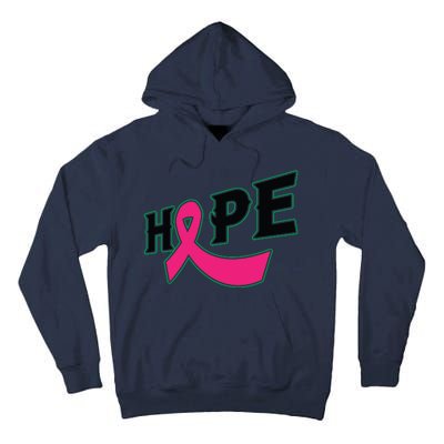 Hope Breast Cancer Awareness Pink Ribbon Tall Hoodie