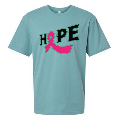 Hope Breast Cancer Awareness Pink Ribbon Sueded Cloud Jersey T-Shirt