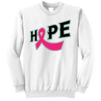 Hope Breast Cancer Awareness Pink Ribbon Sweatshirt