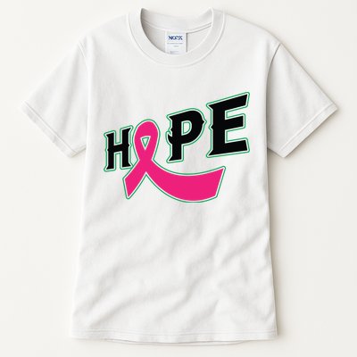 Hope Breast Cancer Awareness Pink Ribbon Tall T-Shirt