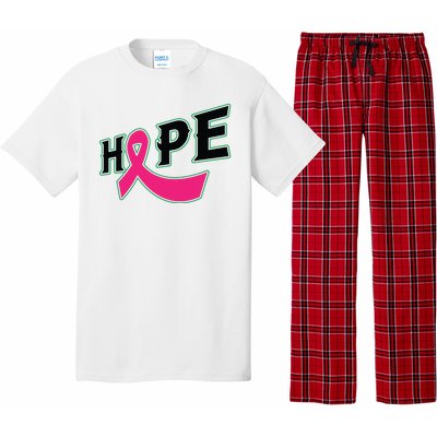 Hope Breast Cancer Awareness Pink Ribbon Pajama Set