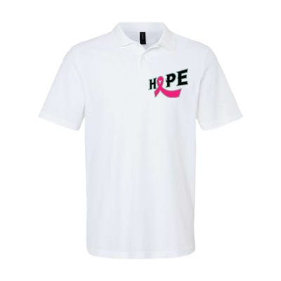 Hope Breast Cancer Awareness Pink Ribbon Softstyle Adult Sport Polo