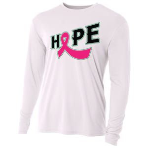 Hope Breast Cancer Awareness Pink Ribbon Cooling Performance Long Sleeve Crew