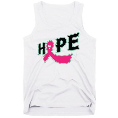 Hope Breast Cancer Awareness Pink Ribbon Tank Top