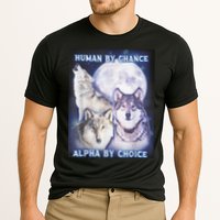 Human By Chance Alpha By Choice Alpha Wolf Cooling Performance Crew T-Shirt