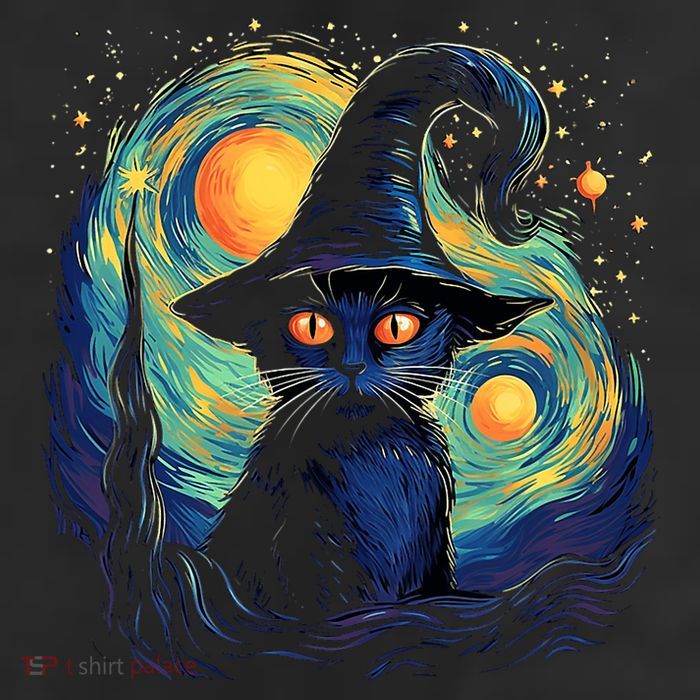 Halloween Black Cat Kitten Kitty Cat Witch Cool Comfort Performance Bucket Hat