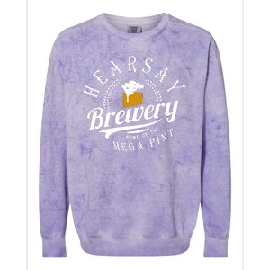 Hearsay Brewing Company Home Of The Mega Pint Colorblast Crewneck Sweatshirt