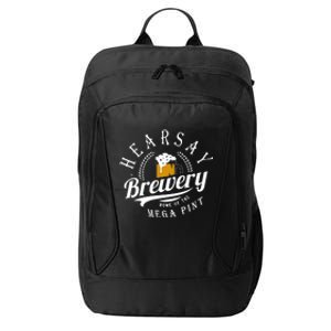 Hearsay Brewing Company Home Of The Mega Pint City Backpack