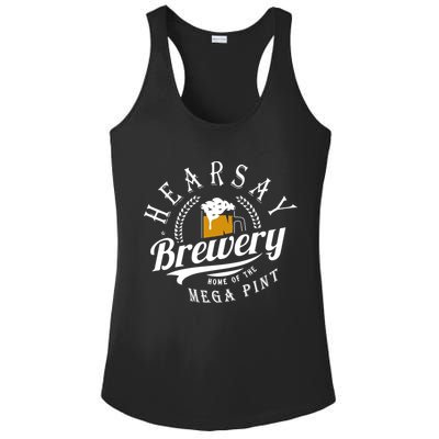 Hearsay Brewing Company Home Of The Mega Pint Ladies PosiCharge Competitor Racerback Tank