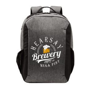 Hearsay Brewing Company Home Of The Mega Pint Vector Backpack