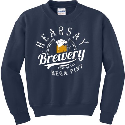 Hearsay Brewing Company Home Of The Mega Pint Kids Sweatshirt