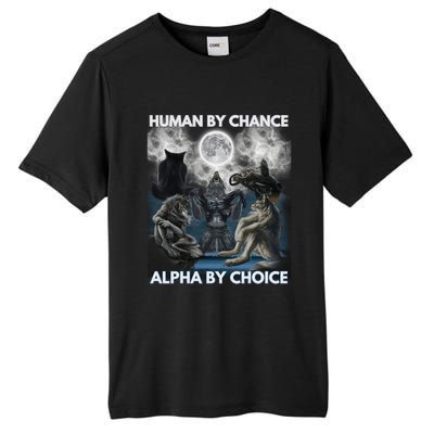 Human By Chance Alpha By Choice Wolf Vintage Tall Fusion ChromaSoft Performance T-Shirt