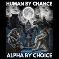 Human By Chance Alpha By Choice Wolf Vintage Flatbill Hat
