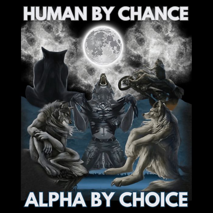 Human By Chance Alpha By Choice Wolf Vintage Flatbill Hat
