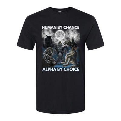 Human By Chance Alpha By Choice Wolf Vintage Softstyle CVC T-Shirt