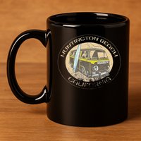 Huntington Beach California Trendy  11oz C Handle Ceramic Mug