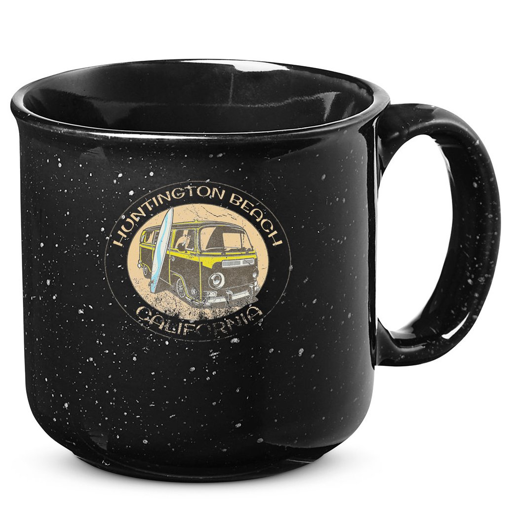 Huntington Beach California Trendy  15oz Campfire Ceramic Mug