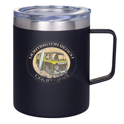 Huntington Beach California Trendy  12oz Stainless Steel Coffee Mug