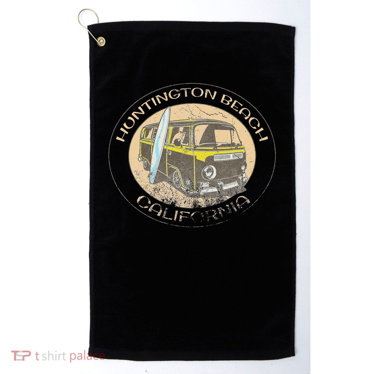 Huntington Beach California Trendy  Golf Towel