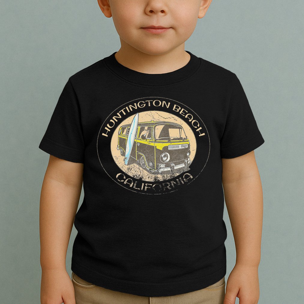 Huntington Beach California Trendy  Toddler T-Shirt