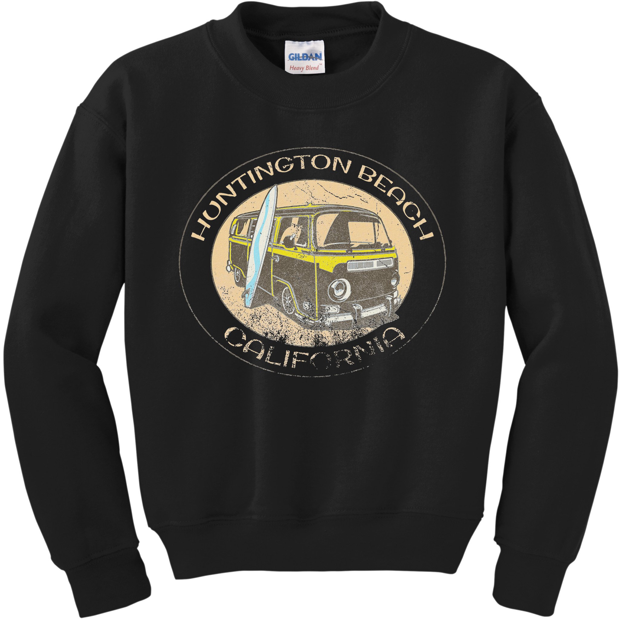 Huntington Beach California Trendy  Kids Sweatshirt
