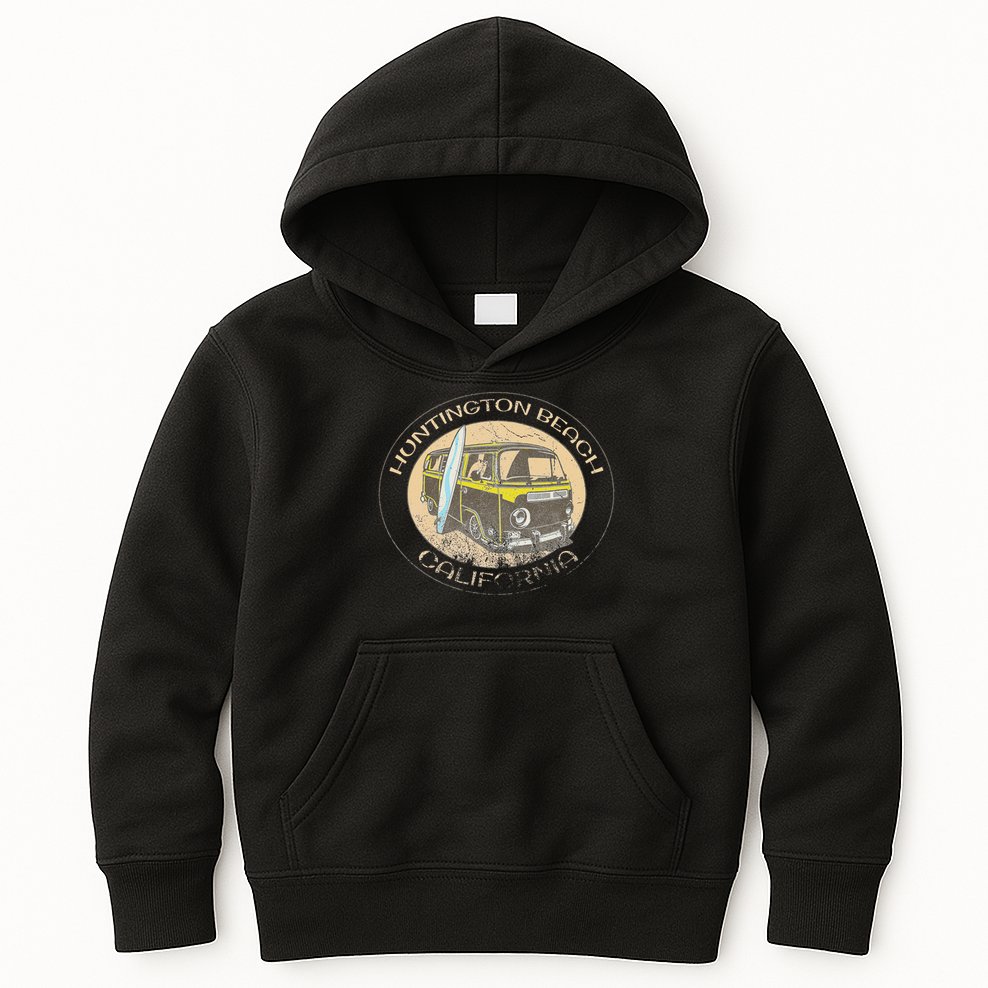 Huntington Beach California Trendy  Kids Hoodie