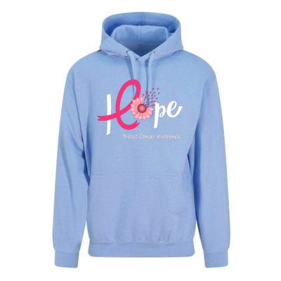 Hope Breast Cancer Pink Ribbons Sunflower October Month Unisex Surf Hoodie