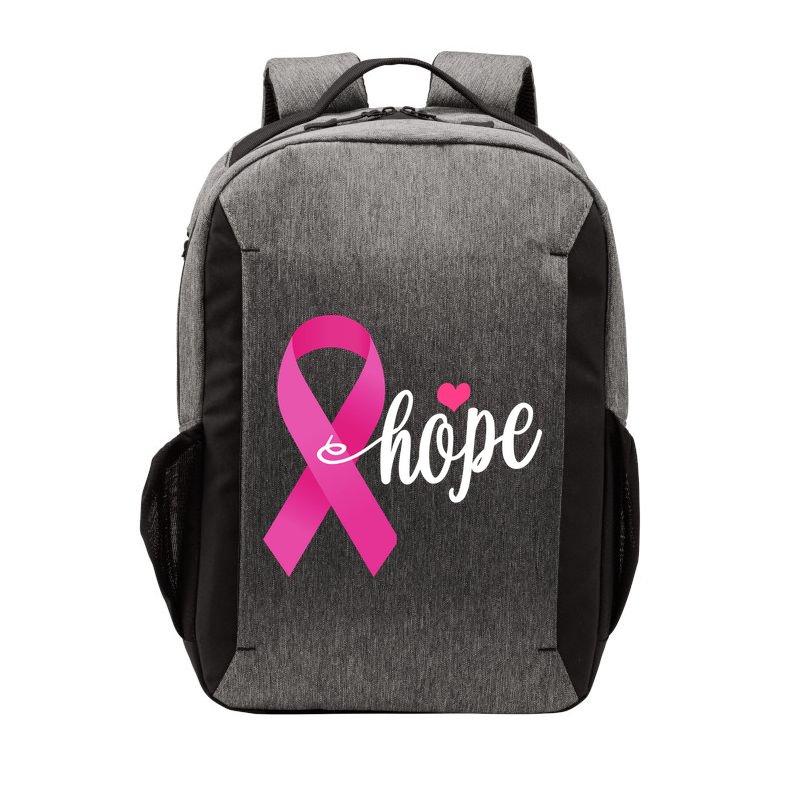 Hope Breast Cancer Awareness Ribbon Vector Backpack