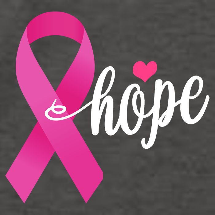 Hope Breast Cancer Awareness Ribbon Vector Backpack