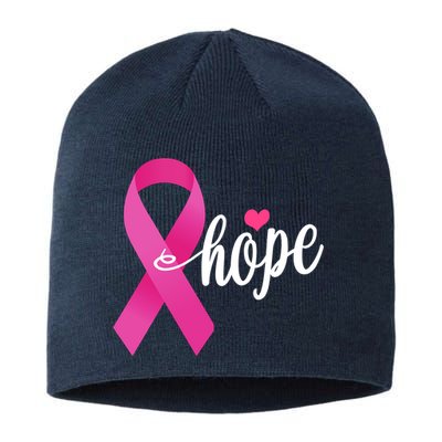 Hope Breast Cancer Awareness Ribbon Sustainable Beanie