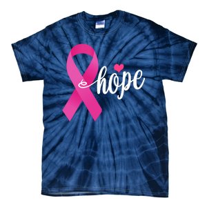 Hope Breast Cancer Awareness Ribbon Tie-Dye T-Shirt