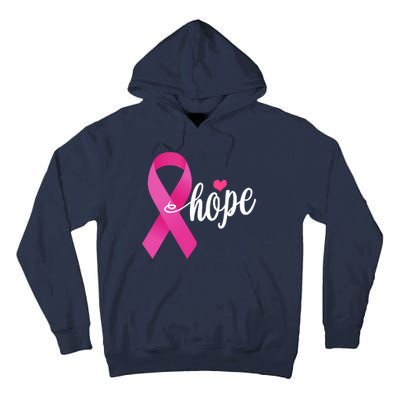 Hope Breast Cancer Awareness Ribbon Tall Hoodie