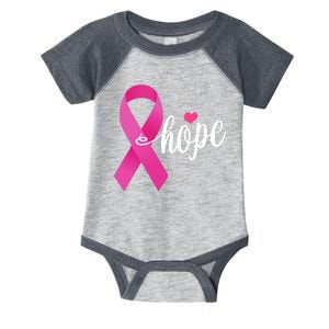 Hope Breast Cancer Awareness Ribbon Infant Baby Jersey Bodysuit