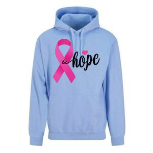 Hope Breast Cancer Awareness Ribbon Unisex Surf Hoodie