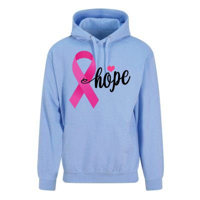 Hope Breast Cancer Awareness Ribbon Unisex Surf Hoodie