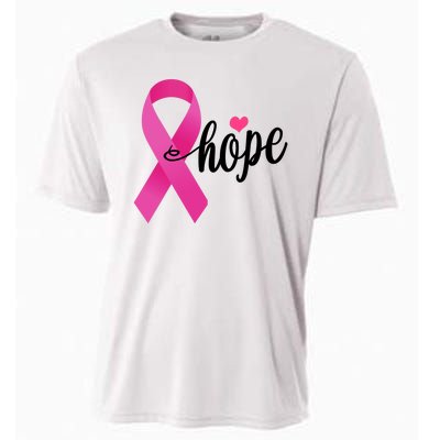 Hope Breast Cancer Awareness Ribbon Cooling Performance Crew T-Shirt