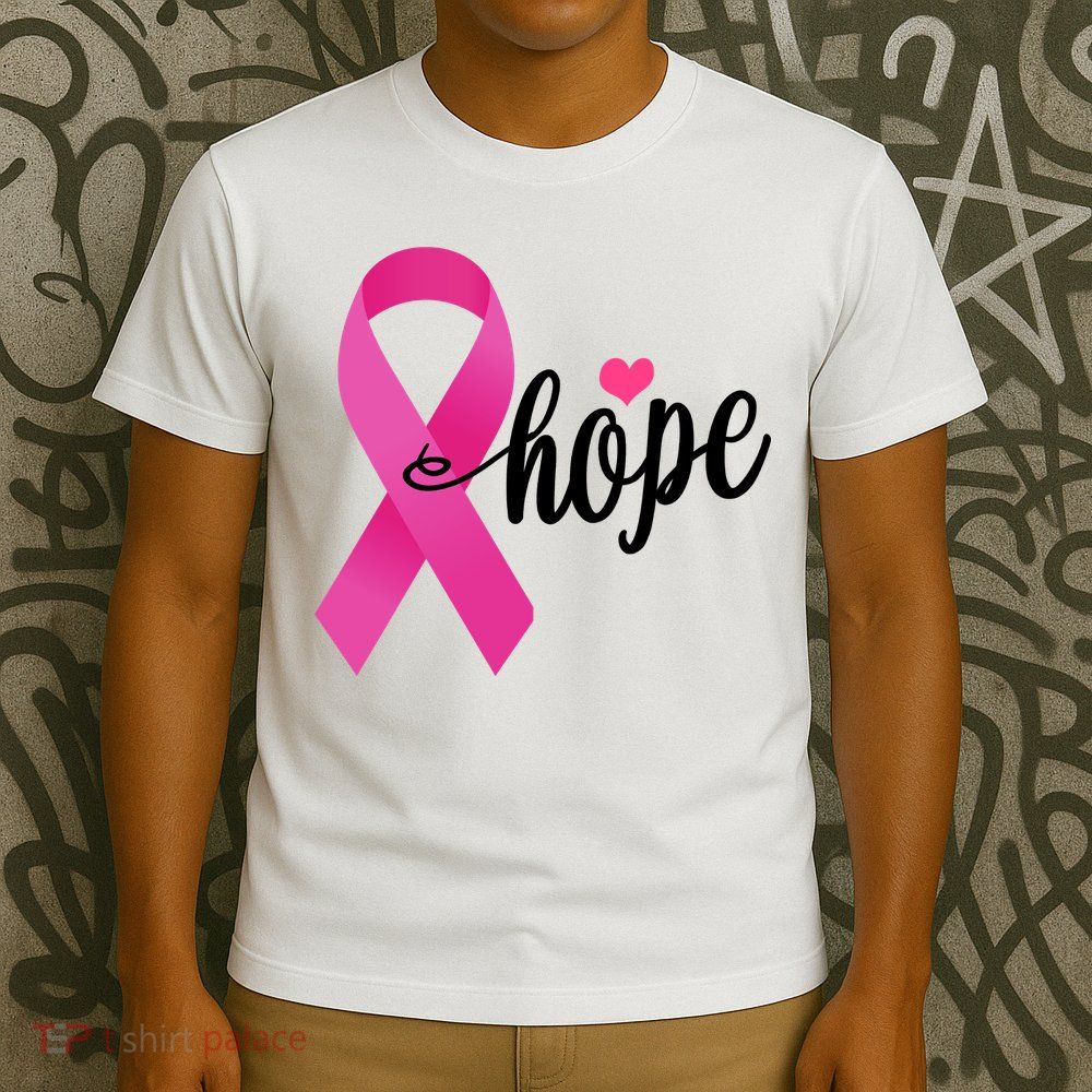 Hope Breast Cancer Awareness Ribbon T-Shirt