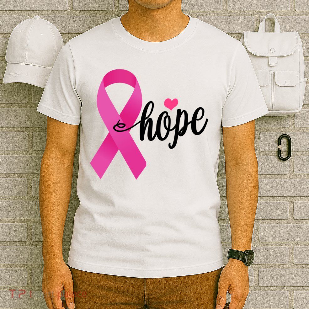 Hope Breast Cancer Awareness Ribbon T-Shirt
