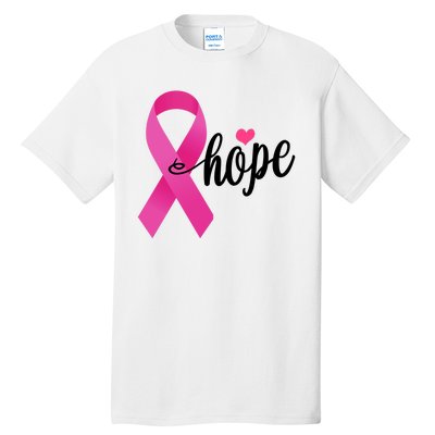 Hope Breast Cancer Awareness Ribbon Tall T-Shirt