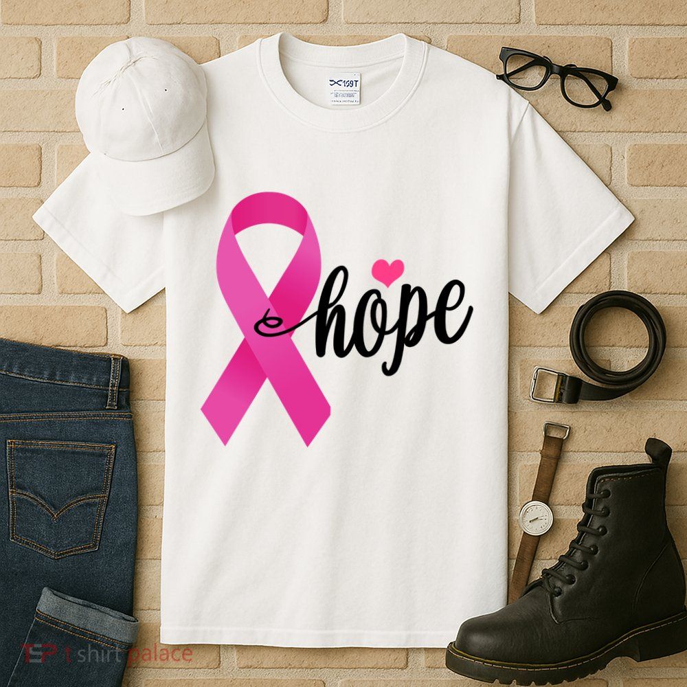 Hope Breast Cancer Awareness Ribbon Tall T-Shirt