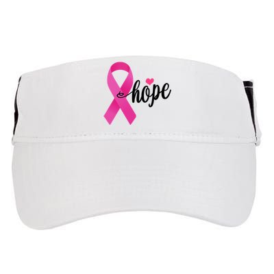 Hope Breast Cancer Awareness Ribbon Adult Drive Performance Visor