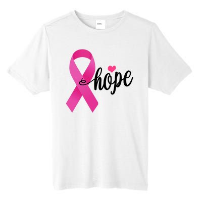 Hope Breast Cancer Awareness Ribbon Tall Fusion ChromaSoft Performance T-Shirt