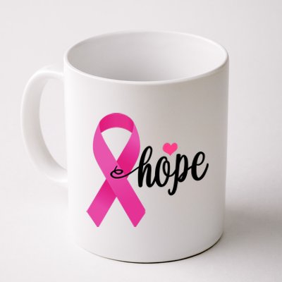 Hope Breast Cancer Awareness Ribbon Coffee Mug