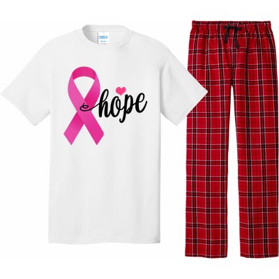 Hope Breast Cancer Awareness Ribbon Pajama Set