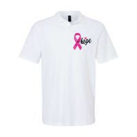 Hope Breast Cancer Awareness Ribbon Softstyle Adult Sport Polo