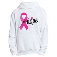 Hope Breast Cancer Awareness Ribbon Urban Pullover Hoodie