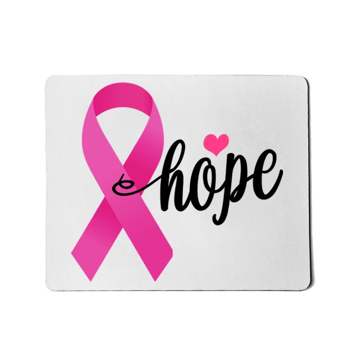 Hope Breast Cancer Awareness Ribbon Mousepad